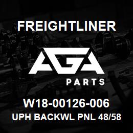 W18-00126-006 Freightliner UPH BACKWL PNL 48/58 | AGA Parts