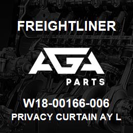 W18-00166-006 Freightliner PRIVACY CURTAIN AY L | AGA Parts