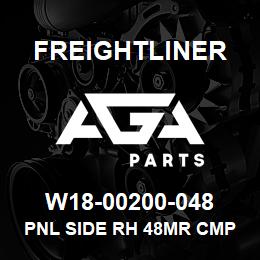 W18-00200-048 Freightliner PNL SIDE RH 48MR CMP | AGA Parts