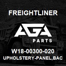 W18-00300-020 Freightliner UPHOLSTERY-PANEL,BACKWALL,34 INCH,MR,24U | AGA Parts