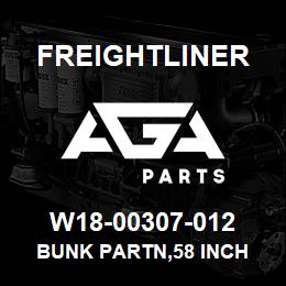 W18-00307-012 Freightliner BUNK PARTN,58 INCH | AGA Parts