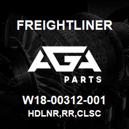 W18-00312-001 Freightliner HDLNR,RR,CLSC | AGA Parts