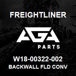 W18-00322-002 Freightliner BACKWALL FLD CONV | AGA Parts