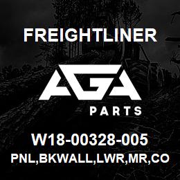 W18-00328-005 Freightliner PNL,BKWALL,LWR,MR,CO | AGA Parts