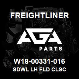 W18-00331-016 Freightliner SDWL LH FLD CLSC | AGA Parts