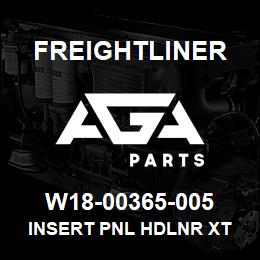 W18-00365-005 Freightliner INSERT PNL HDLNR XT | AGA Parts