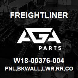 W18-00376-004 Freightliner PNL,BKWALL,LWR,RR,CO | AGA Parts