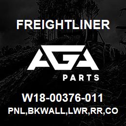 W18-00376-011 Freightliner PNL,BKWALL,LWR,RR,CO | AGA Parts