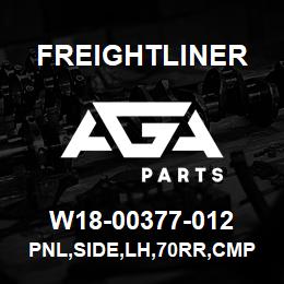 W18-00377-012 Freightliner PNL,SIDE,LH,70RR,CMP | AGA Parts