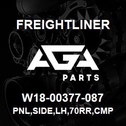 W18-00377-087 Freightliner PNL,SIDE,LH,70RR,CMP | AGA Parts