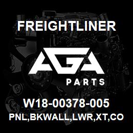 W18-00378-005 Freightliner PNL,BKWALL,LWR,XT,CO | AGA Parts