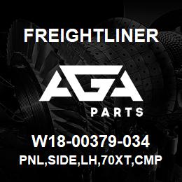 W18-00379-034 Freightliner PNL,SIDE,LH,70XT,CMP | AGA Parts