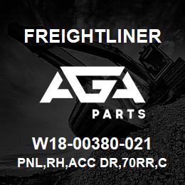 W18-00380-021 Freightliner PNL,RH,ACC DR,70RR,C | AGA Parts