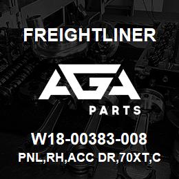 W18-00383-008 Freightliner PNL,RH,ACC DR,70XT,C | AGA Parts