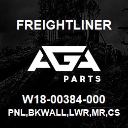 W18-00384-000 Freightliner PNL,BKWALL,LWR,MR,CS | AGA Parts