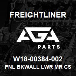 W18-00384-002 Freightliner PNL BKWALL LWR MR CS | AGA Parts