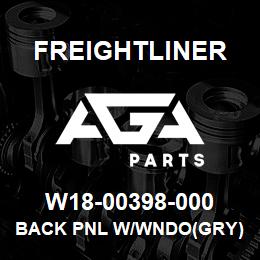 W18-00398-000 Freightliner BACK PNL W/WNDO(GRY) | AGA Parts