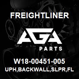 W18-00451-005 Freightliner UPH,BACKWALL,SLPR,FLD | AGA Parts