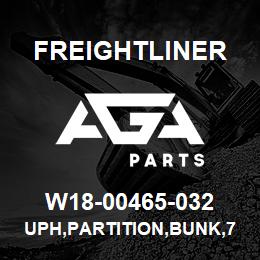 W18-00465-032 Freightliner UPH,PARTITION,BUNK,70 SLPR | AGA Parts