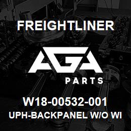 W18-00532-001 Freightliner UPH-BACKPANEL W/O WINDOW(GRAY) | AGA Parts