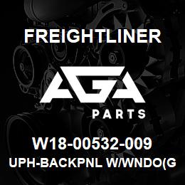 W18-00532-009 Freightliner UPH-BACKPNL W/WNDO(GRAY) | AGA Parts