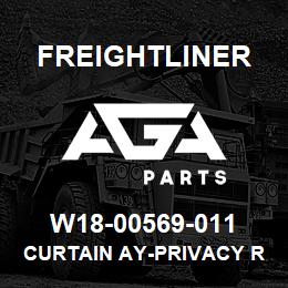 W18-00569-011 Freightliner CURTAIN AY-PRIVACY RH P3 | AGA Parts