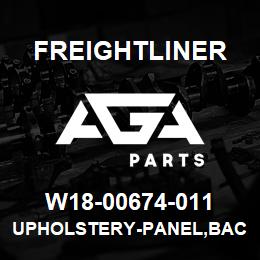 W18-00674-011 Freightliner UPHOLSTERY-PANEL,BACK,WALK-THRU,LH | AGA Parts