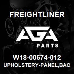 W18-00674-012 Freightliner UPHOLSTERY-PANEL,BACK,W/WINDOW | AGA Parts