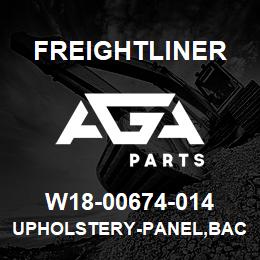 W18-00674-014 Freightliner UPHOLSTERY-PANEL,BACK,W/WINDOW | AGA Parts