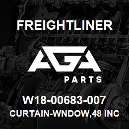 W18-00683-007 Freightliner CURTAIN-WNDOW,48 INCH MR W/TV CABINET | AGA Parts