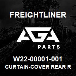 W22-00001-001 Freightliner CURTAIN-COVER REAR R | AGA Parts