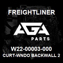 W22-00003-000 Freightliner CURT-WNDO BACKWALL 2 | AGA Parts