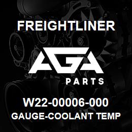 W22-00006-000 Freightliner GAUGE-COOLANT TEMP | AGA Parts