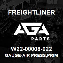 W22-00008-022 Freightliner GAUGE-AIR PRESS,PRIM | AGA Parts