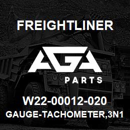 W22-00012-020 Freightliner GAUGE-TACHOMETER,3N1,V/F,POL,10 | AGA Parts