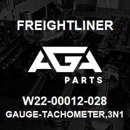 W22-00012-028 Freightliner GAUGE-TACHOMETER,3N1,V/F,POL,07 | AGA Parts