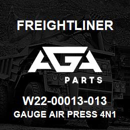 W22-00013-013 Freightliner GAUGE AIR PRESS 4N1 | AGA Parts