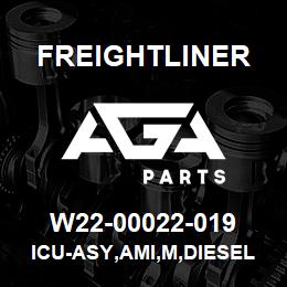 W22-00022-019 Freightliner ICU-ASY,AMI,M,DIESEL,NON-OBD | AGA Parts