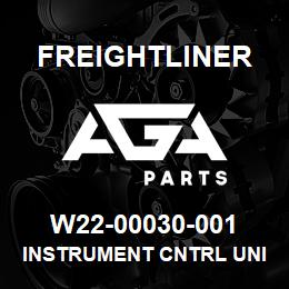 W22-00030-001 Freightliner INSTRUMENT CNTRL UNIT-AMI,MCL,DIESEL,MET | AGA Parts