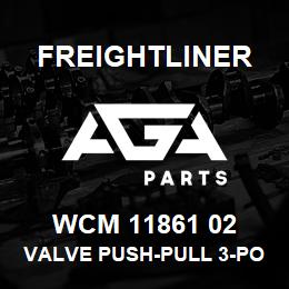 WCM 11861 02 Freightliner VALVE PUSH-PULL 3-PORT | AGA Parts