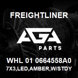 WHL 01 0664558A0 Freightliner 7X3,LED,AMBER,W/STDY BURN PTRN | AGA Parts