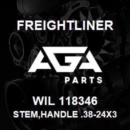 WIL 118346 Freightliner STEM,HANDLE .38-24X3.75LG | AGA Parts