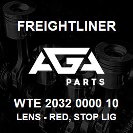 WTE 2032 0000 10 Freightliner LENS - RED, STOP LIGHT | AGA Parts