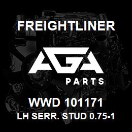 WWD 101171 Freightliner LH SERR. STUD 0.75-16 X 2.60 | AGA Parts