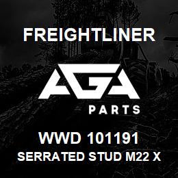 WWD 101191 Freightliner SERRATED STUD M22 X 2.90 LG | AGA Parts