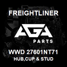 WWD 27601NT71 Freightliner HUB,CUP & STUD | AGA Parts