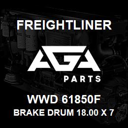 WWD 61850F Freightliner BRAKE DRUM 18.00 X 7.0 | AGA Parts