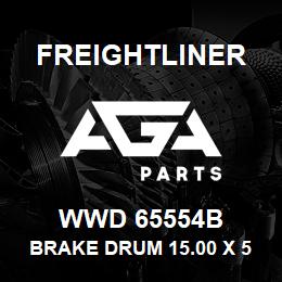 WWD 65554B Freightliner BRAKE DRUM 15.00 X 5.0 BAL. | AGA Parts