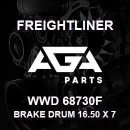 WWD 68730F Freightliner BRAKE DRUM 16.50 X 7.0 | AGA Parts