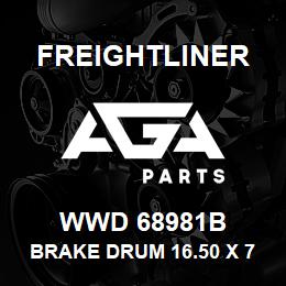 WWD 68981B Freightliner BRAKE DRUM 16.50 X 7.0 BAL. | AGA Parts